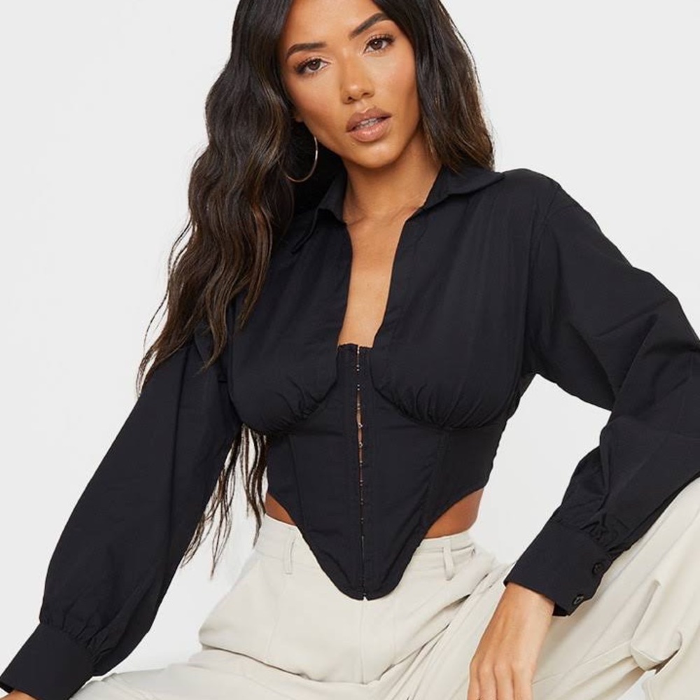 Black corset top